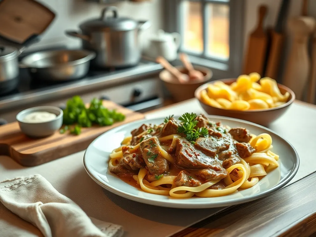 Oryginalny rosyjski przepis na strogonowa: odkryj smak tradycji